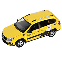 Машинка металлическая LADA Granta Cross Яндекс.Такси Yellow