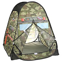Детская палатка-домик "Военный КПП" 81х90х81см