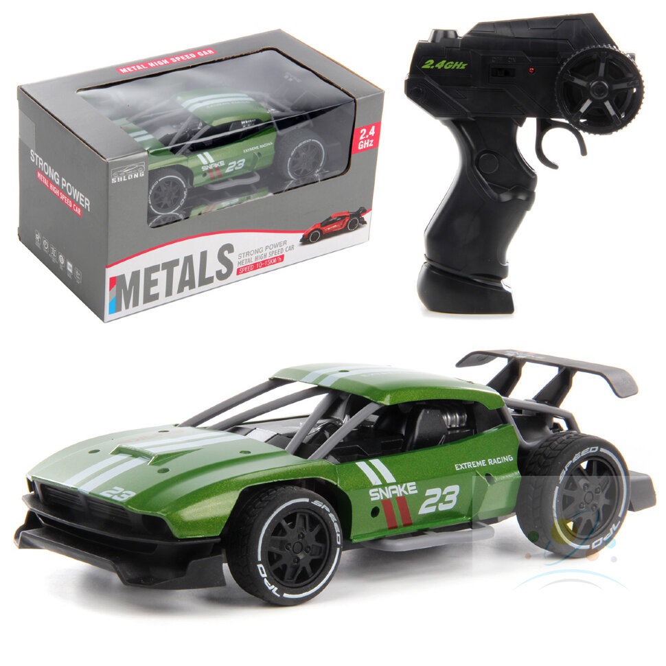 Металлическая гоночная машинка Metall Snake 23 Green