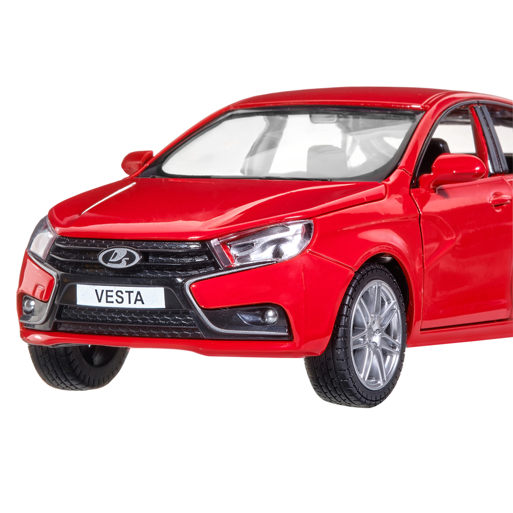 Машина металлическая модель Lada Vesta Red Автопанорама