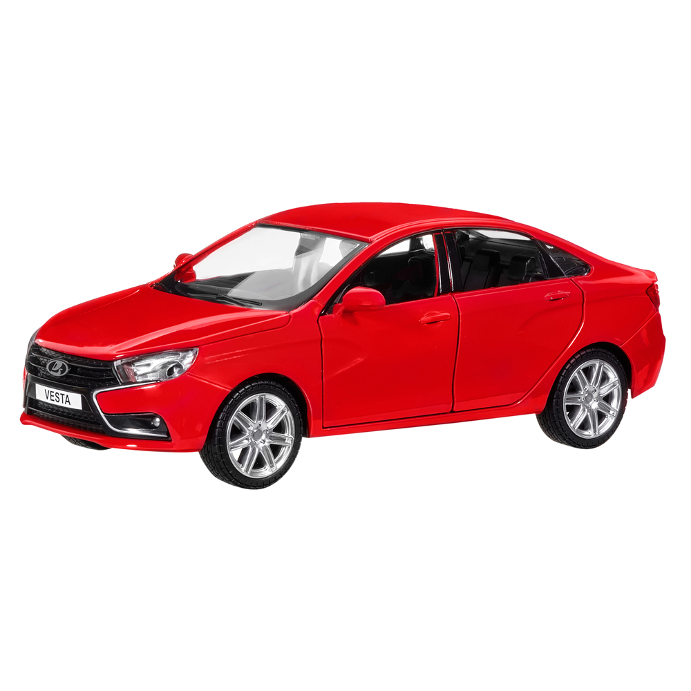 Машина металлическая модель Lada Vesta Red Автопанорама