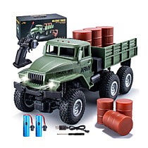 Грузовик на р/у с бочками Military Truck Car