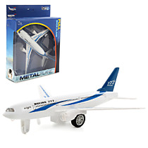 Металлический инерционный самолет 1:420  Boeing 777 White